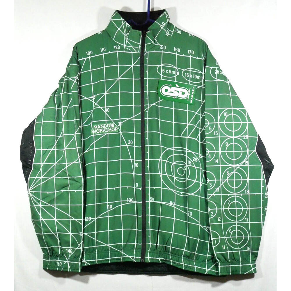 $180 NWT Market Studios Open Reversible Source Design Track Jacket SZ XL